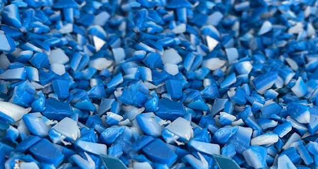 Recycled HDPE Blue Drum