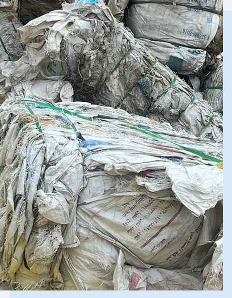 Rafia Woven Bags Waste rPP Printed