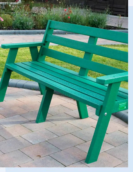 Recycled Plastic Seating Bench