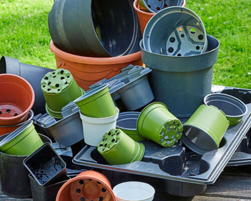 Recycled Plastics Flower Pots