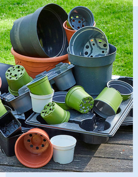 Recycled Plastics Flower Pots